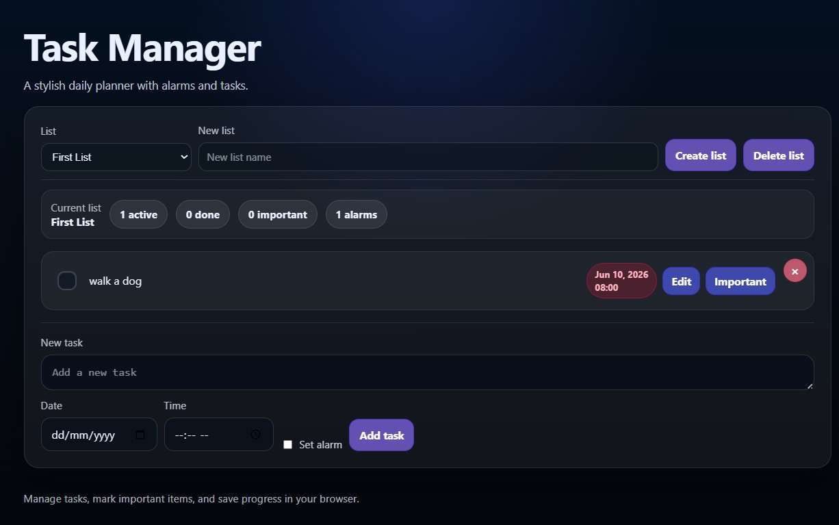 Task Manager screenshot